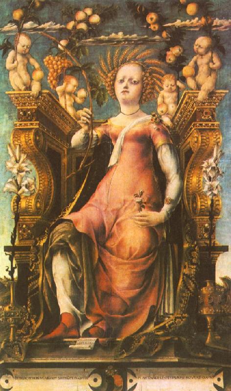 MICHELE PANNONIO Ceres Enthroned France oil painting art